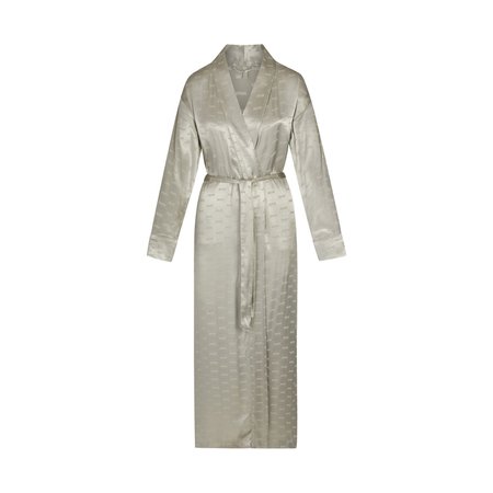 Jacquard Long Robe - Marble | SKIMS
