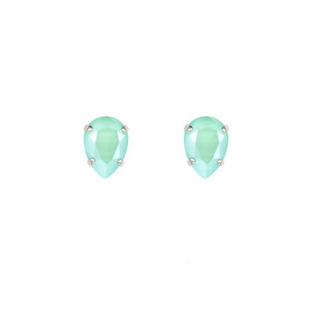 Drop Stud Earrings In Mint Green | Rosaspina Firenze | Wolf & Badger
