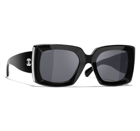 black sunglasses Chanel