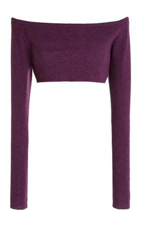 Gina Off-The-Shoulder Cropped Cashmere Sweater By Lisa Yang | Moda Operandi