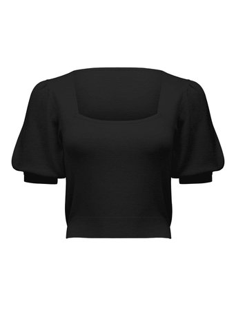 Kenzie Square Neck Knit Tee - Womens Fashion Online | Ever New Clothing black