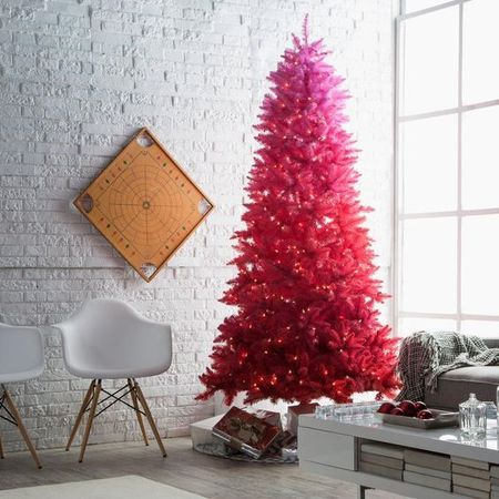 ombre christmas tree - digsdigs