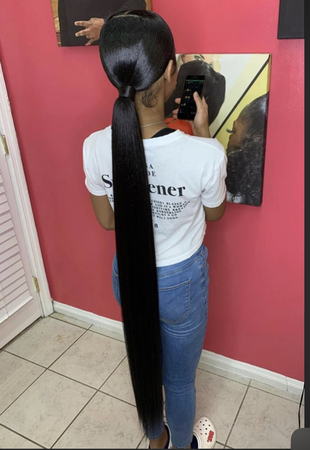 long ponytail