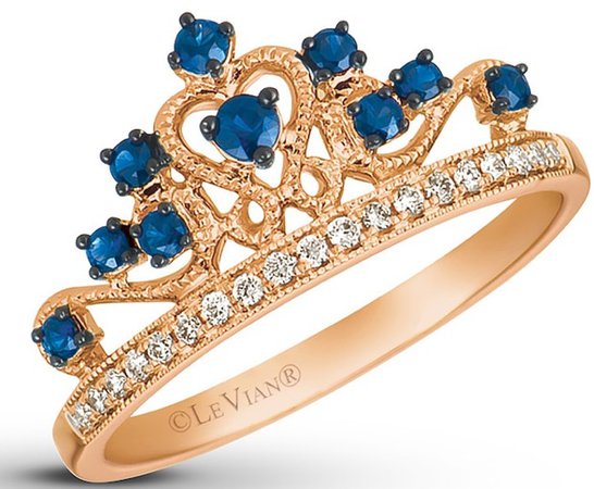 blue crown ring