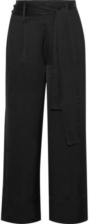 Zola Belted Satin Culottes