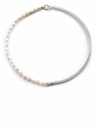 NORMA JEWELLERY Phoenix Silver And Pearl Necklace - Farfetch