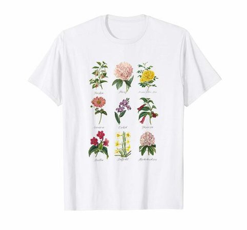 Vintage Botanical Floral Flower T-Shirt