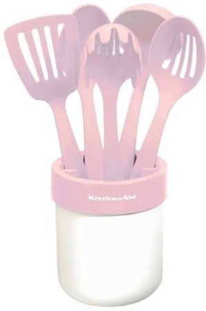 pink utensils