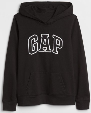 gap black hoodie