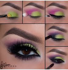 pink and green makeup look - Google Search