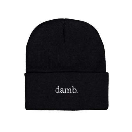 SMII7Y® | damb. BEANIE (BLACK) – SMII7Y™ Official Merch || Powered by 3BLACKDOT®