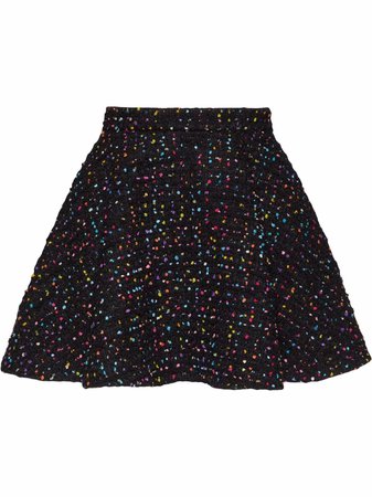 Valentino Dotted Tweed A-Line Skirt - Farfetch