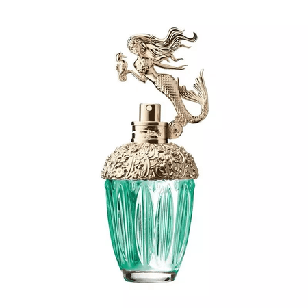 Aquamarine mermaid perfume bottle