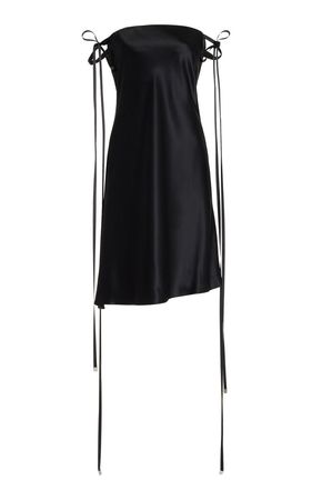 The Mia Satin Off-The-Shoulder Mini Dress By Brandon Maxwell | Moda Operandi