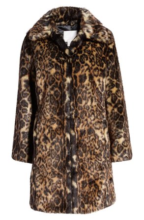 Rachel Parcell Faux Leopard Fur Coat (Nordstrom Exclusive) | Nordstrom