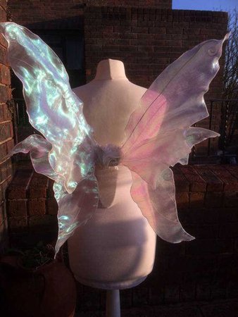 Beautiful Pink Realistic Adult Fairy Wings