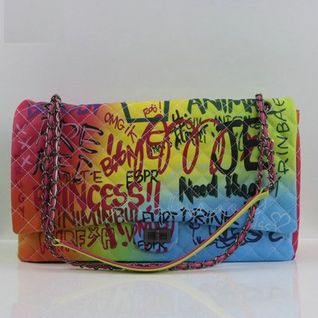 Graffiti Bag for Women 2020 Rainbow Ladies Hand Bags Famous Brand Designer Handbags Women's Shoulder Messenger Bag Casual Tote|Shoulder Bags| - AliExpress