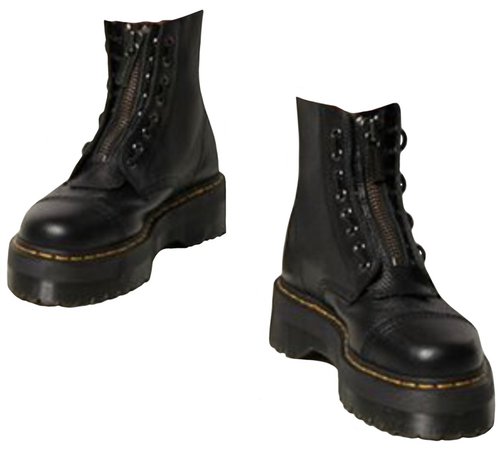 DR MARTENS Black Sinclair Zip Chunky Boots
