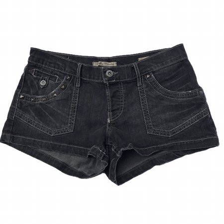 lucky brand spiked gray punk shorts