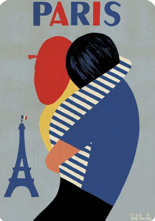 Paris travel poster