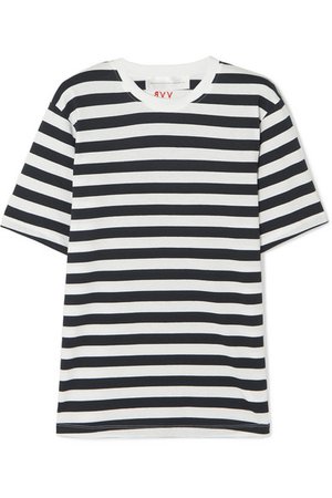 Victoria, Victoria Beckham | Striped cotton-jersey T-shirt | NET-A-PORTER.COM