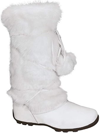 Amazon.com | Blossom Talia-Hi Women Mukluk Faux Fur Boot Mid Calf Winter Snow White 8.5 | Mid-Calf