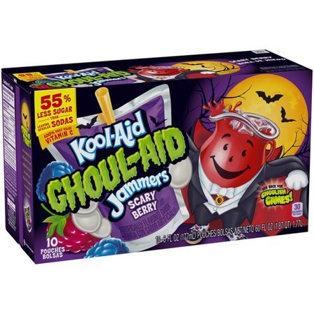 Kool-Aid Ghoul-Aid Blackberry Juice Drinks - 10pk/6 Fl Oz Pouches : Target