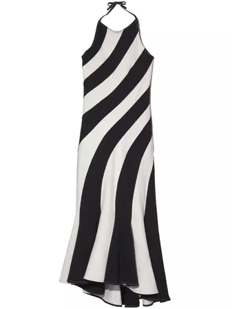 Marc Jacobs Wave Striped Halterneck Dress - Farfetch