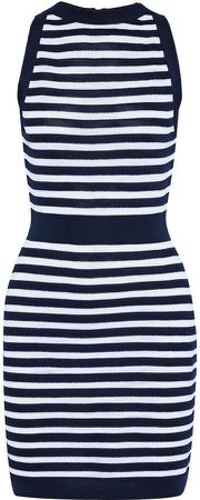 Striped Knitted Mini Dress