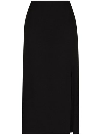 Valentino front-slit midi skirt - FARFETCH