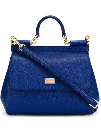 Shop blue Dolce & Gabbana medium Sicily shoulder bag with Express Delivery - Farfetch