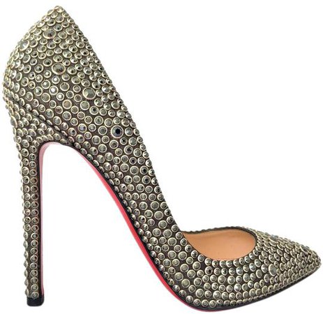 Christian Louboutin Black New 39.5it So Kate Strass Swarovski Crystal Pigalle Heel Red Sole Toe Pumps Size EU 39.5 (Approx. US 9.5) Regular (M, B) - Tradesy