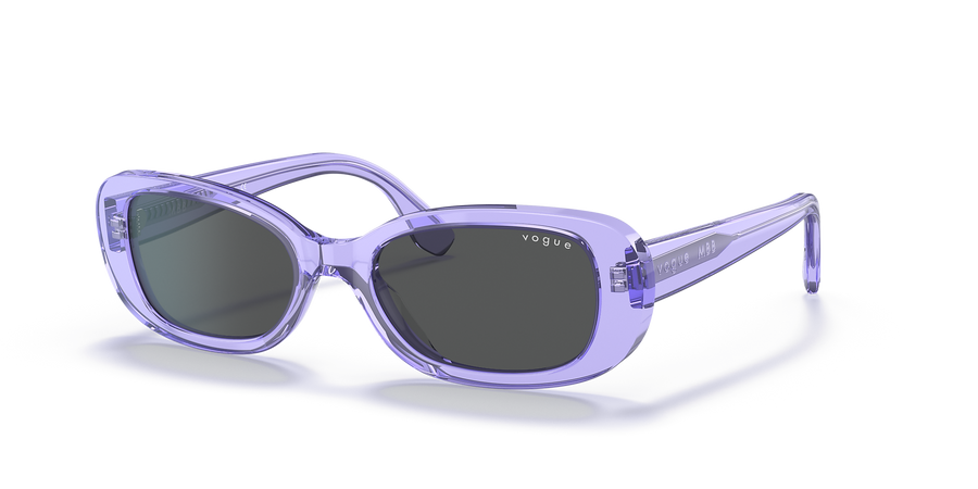 Vogue Eyewear VO5414S 51 Dark Grey & Transparent Lilac Sunglasses | Sunglass Hut USA