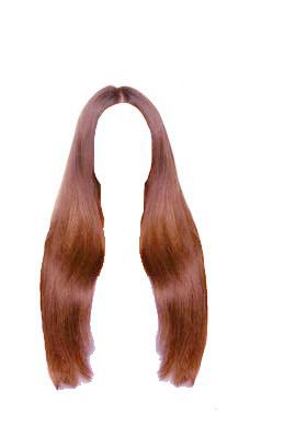 long straight auburn hair png
