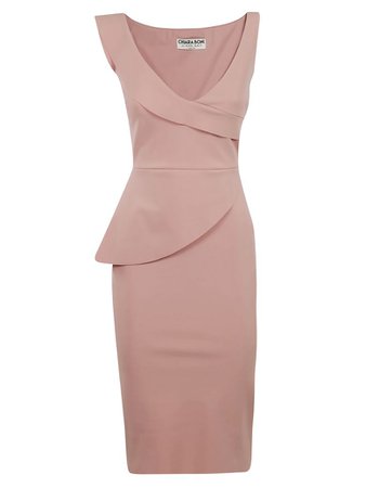 La Petit Robe Di Chiara Boni Chiara Boni Sleeveless V-neck Dress - Pink - 10931521 | italist