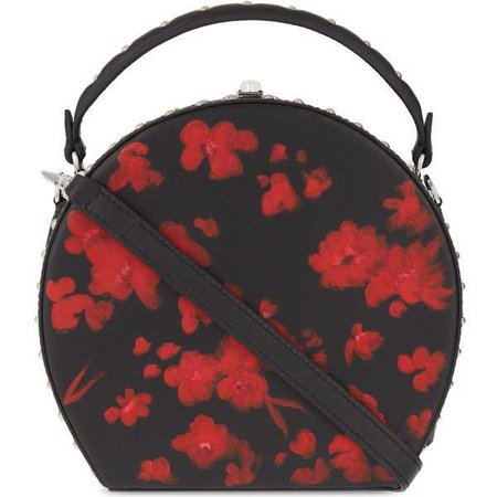 BERTONI 1949 Bertoncina round studded floral shoulder bag