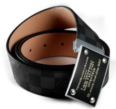 Louis Vuitton Black Plate Belt Buckle