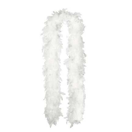 White boa scarf