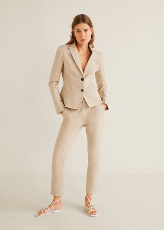 Essential structured blazer - Women | Mango USA