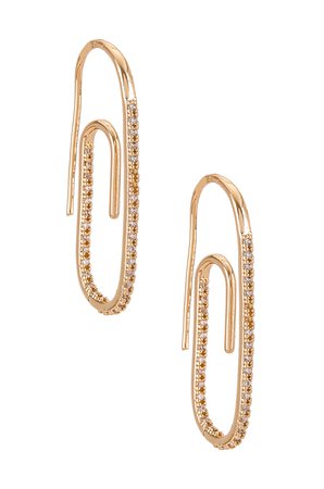 8 Other Reasons Paper Clip Earring in Gold | REVOLVE