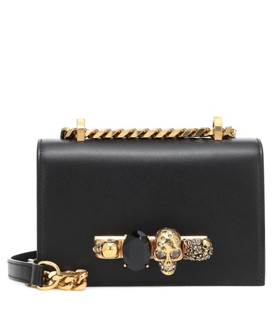 Jeweled Mini Leather Crossbody Bag | Alexander McQueen - Mytheresa