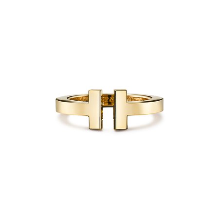 Tiffany T square ring in 18k gold. | Tiffany & Co.