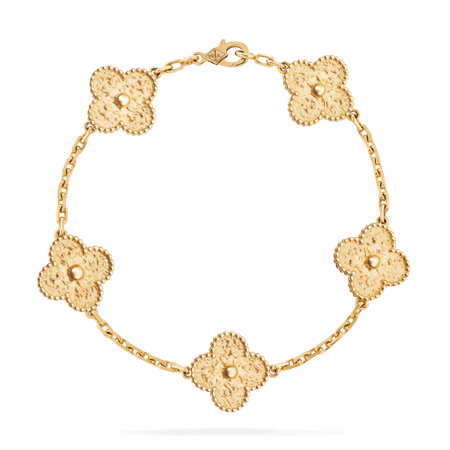 Vintage Alhambra bracelet, 5 motifs - VCARO1IE00- Van Cleef & Arpels