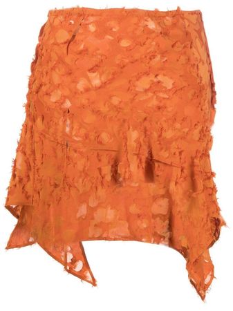 Collina Strada Asymmetric Textured Mini Skirt - Farfetch