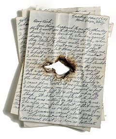 burned letters