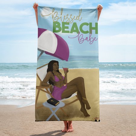 FlightsInStilettos BBB Beach Towel