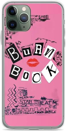 Amazon.com: Generic Phone Case Burn Book Mean Girls Compatible with iPhone 12 11 X Xs Xr 8 7 6 6s Plus Mini Pro Max Samsung Galaxy Note S9 S10 S20 Ultra Plus, Transparent : Cell Phones & Accessories