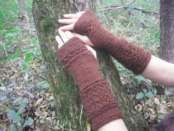 Fingerless Gloves Wool Arm Warmers Wrist Warmers Knit | Etsy