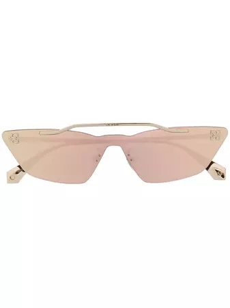 Off-White Metal Mask Geometric Frame Sunglasses - Farfetch
