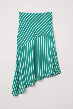Asymmetric Skirt - Green